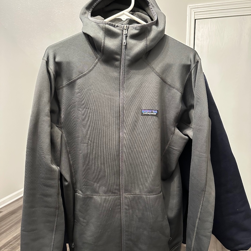 Patagonia Crosstrek -  Full Zip Snorkel Hoody - Polartec Power Stretch - Medium